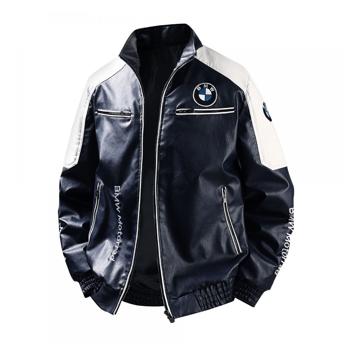 BMW F1 Racing Leather Jacket - Image 2